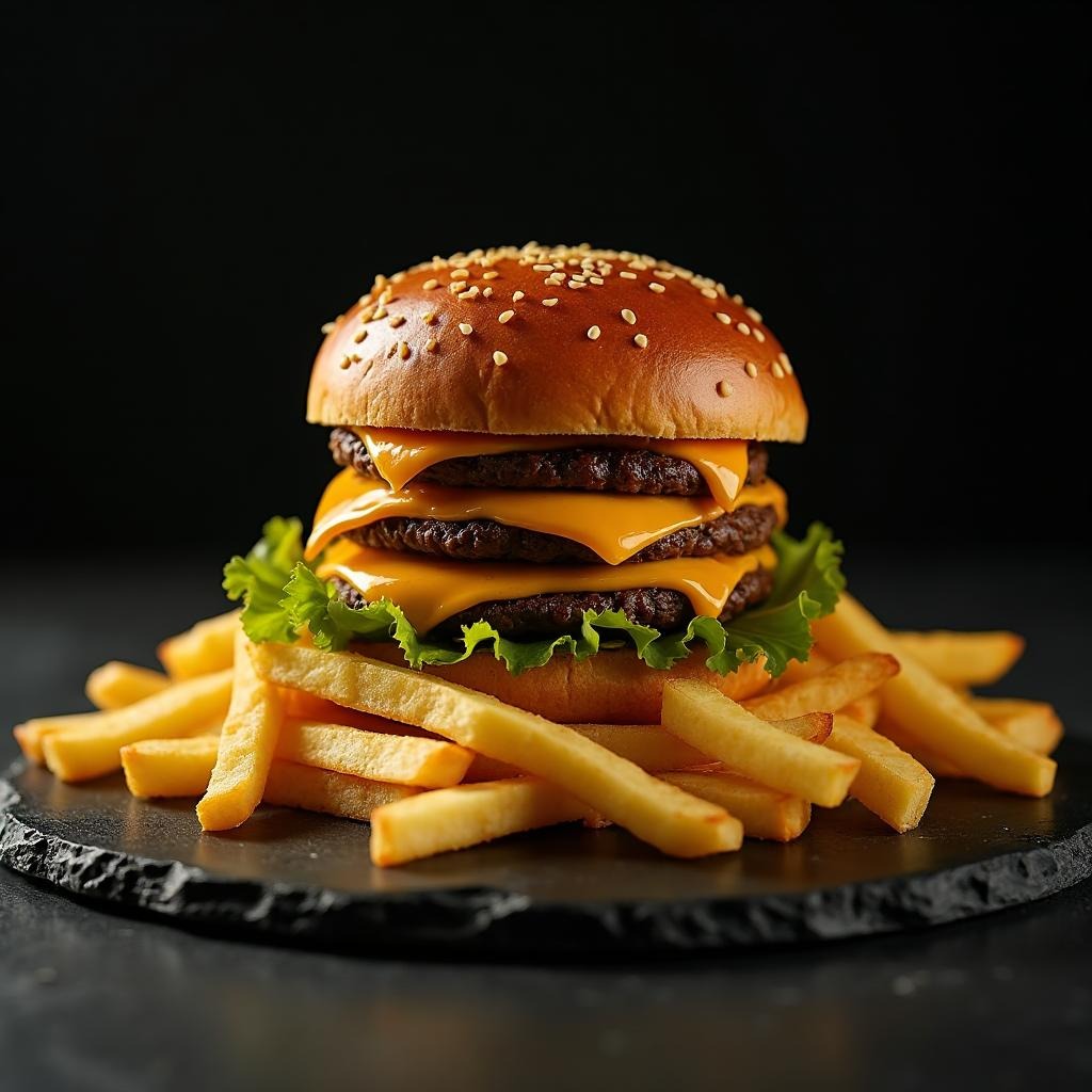 Double Cheese + Frites