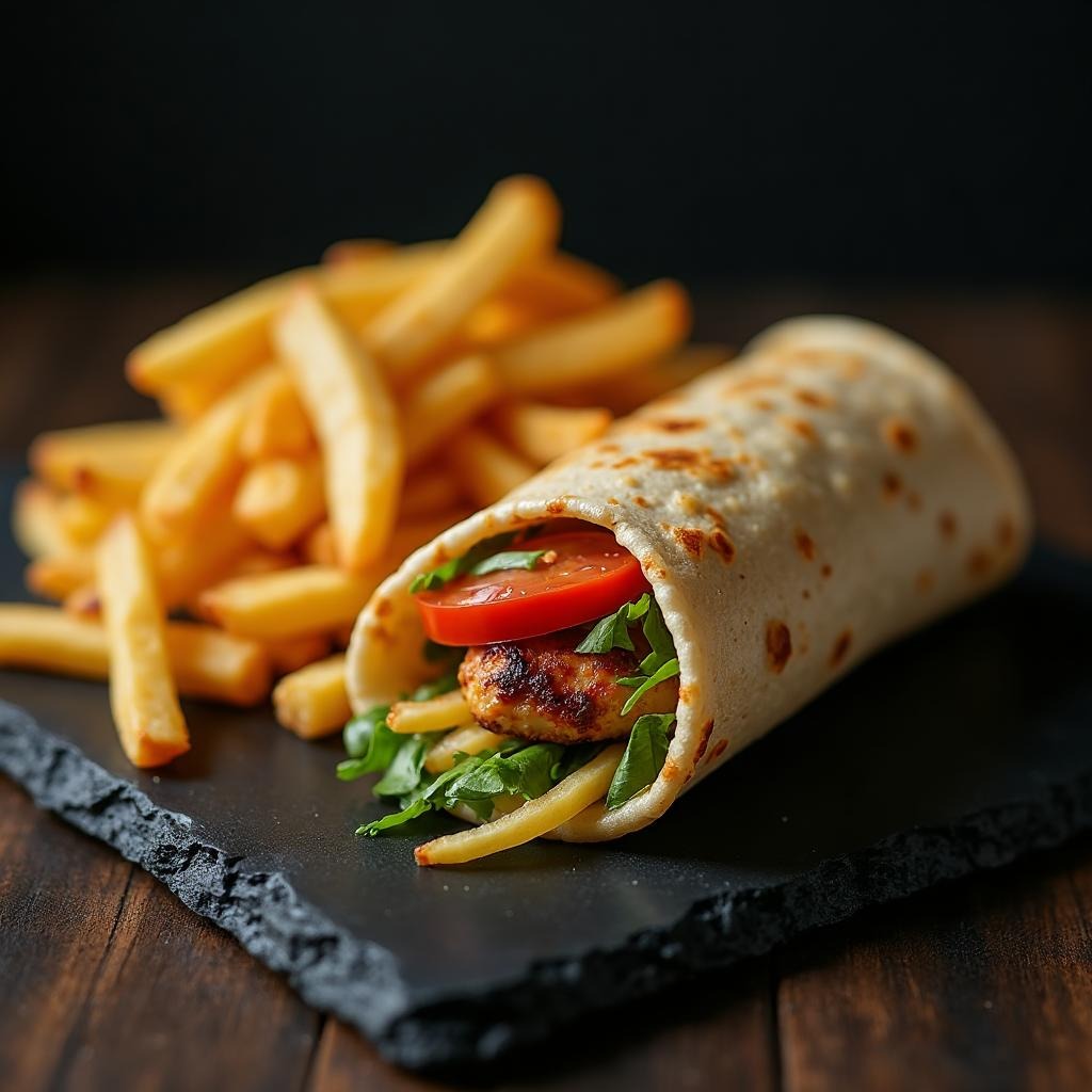 Tacos Poulet + Frites