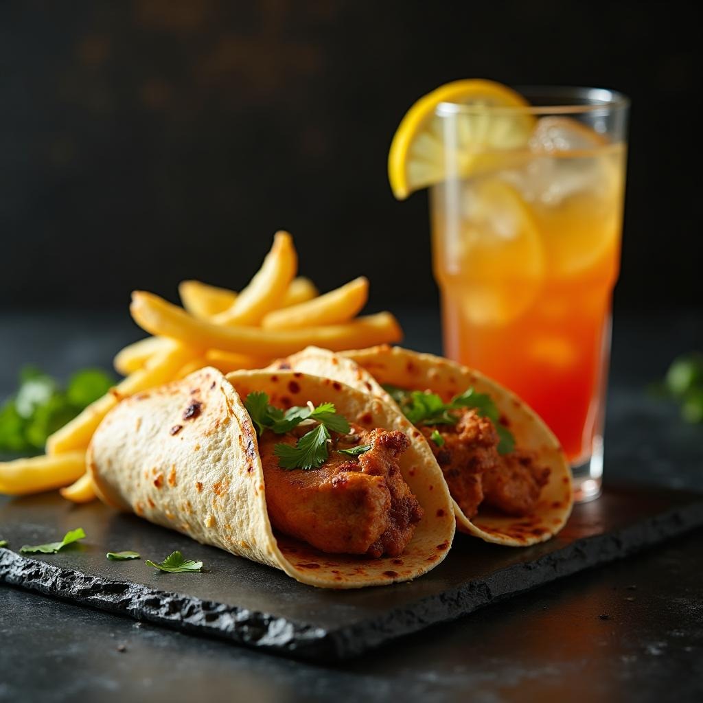 Tacos Poulet + Frites + Limonade