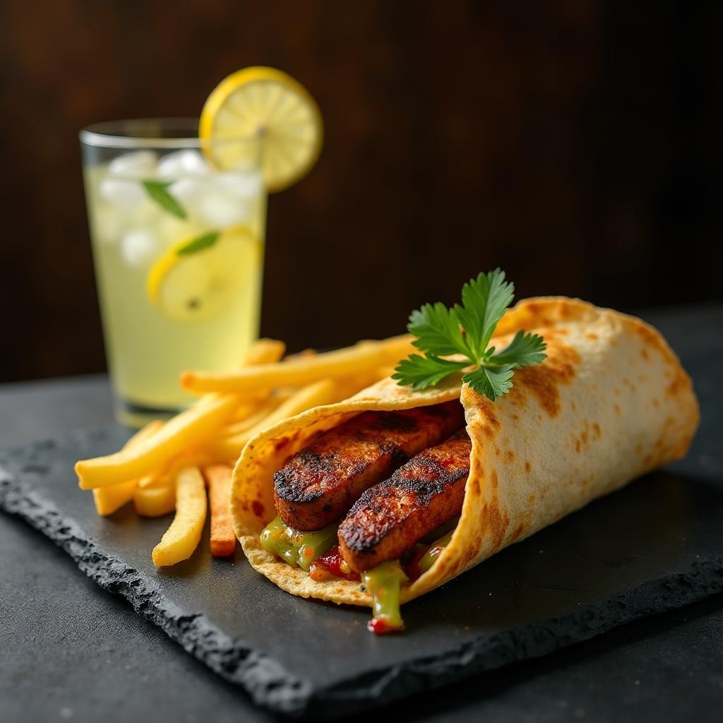 Tacos Kefta + Frites + Limonade