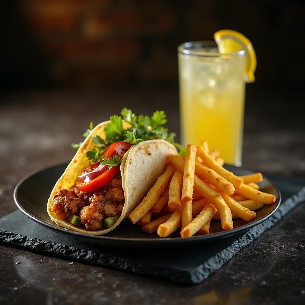 Tacos Flavour + Frites + Limonade